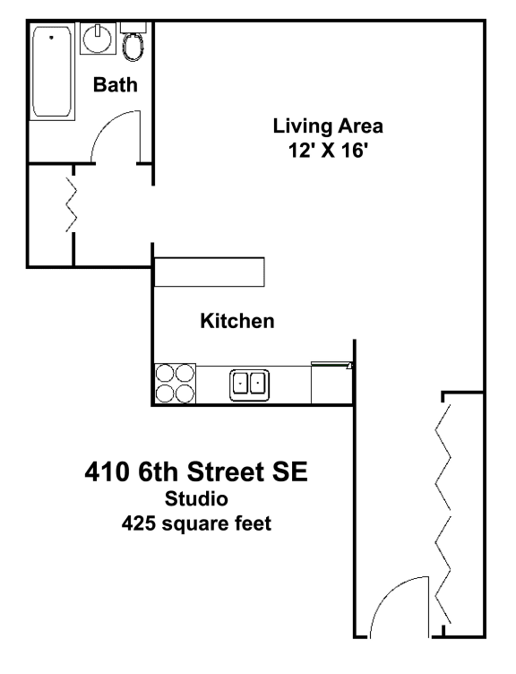 Floor Plans of 410 Apartments in Minneapolis, MN